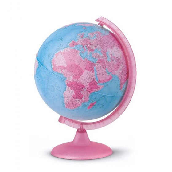 globe terrestre pink globe lumineux