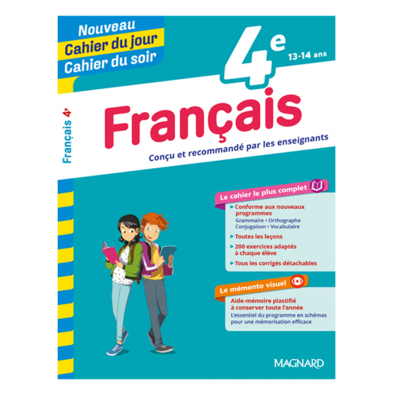 Cahier du jour cahier du soir 4 éme français