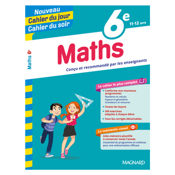 Cahier du jour cahier du soir 6 éme maths