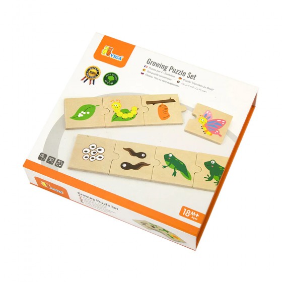 Puzzles Cycle de vie animaux et plantes - 6...