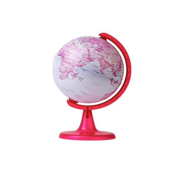 Globe terrestre pink