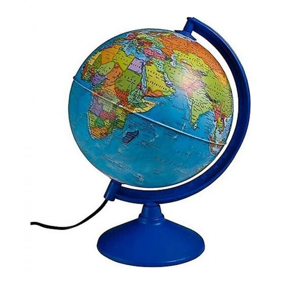 Globe terrestre avec éclairage Bamboo 25 cm - anglais