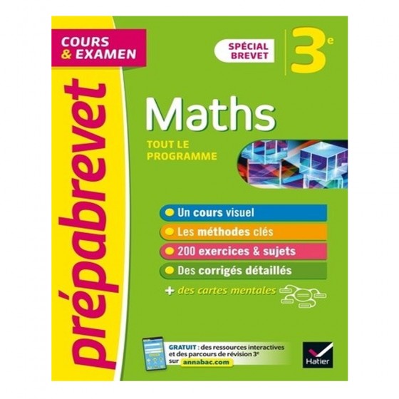 Maths 3e Spécial Brevet - Tout le programme