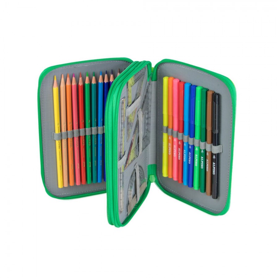 trousse scolaire double fermeture